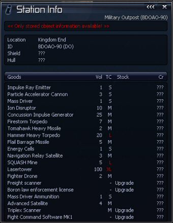 2 - Kingdom End, Kuiper Belt | Galaktyka w X3 Konflikt Terrański - X3 Konflikt Terrański - poradnik do gry