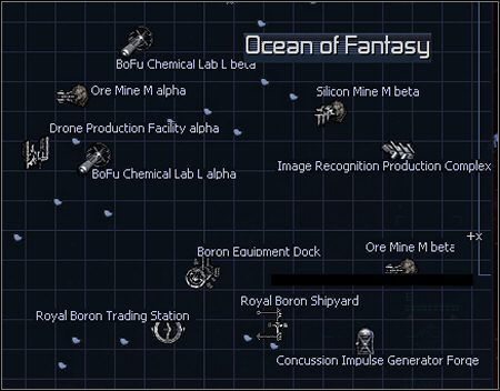 1 - Ocean of Fantasy, Oort Cloud, Ore Belt | Galaktyka w X3 Konflikt Terrański - X3 Konflikt Terrański - poradnik do gry