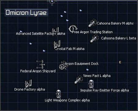 1 - Omicron Lyrae | Galaktyka w X3 Konflikt Terrański - X3 Konflikt Terrański - poradnik do gry