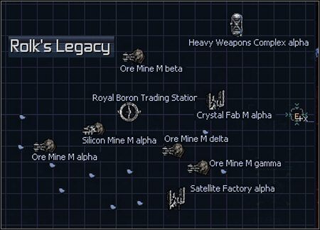 6 - Rhys Crusade, Rhys Desire, Ringo Moon, Rolks Drift, Rolks Fate, Rolks Legacy | Galaktyka - X3 Konflikt Terrański - poradnik do gry