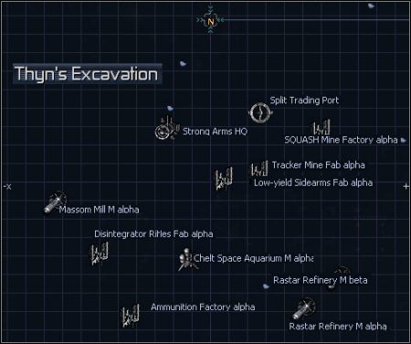 1 - Thyns Excavation, Titan, Tkr Deprivation, Treasure Chest | Galaktyka - X3 Konflikt Terrański - poradnik do gry