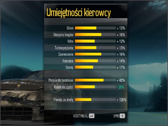 Biorąc udział w kolejnych wyścigach zdobywasz doświadczenie i przechodzisz przez kolejne poziomy - Umiejętności kierowcy | Need for Speed Undercover - Need for Speed: Undercover - poradnik do gry