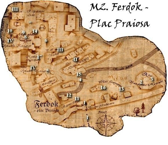 Przejścia - Mapy M2. Ferdok - Plac Praiosa | Rozdział 2 | Drakensang The Dark Eye - Drakensang: The Dark Eye - poradnik do gry