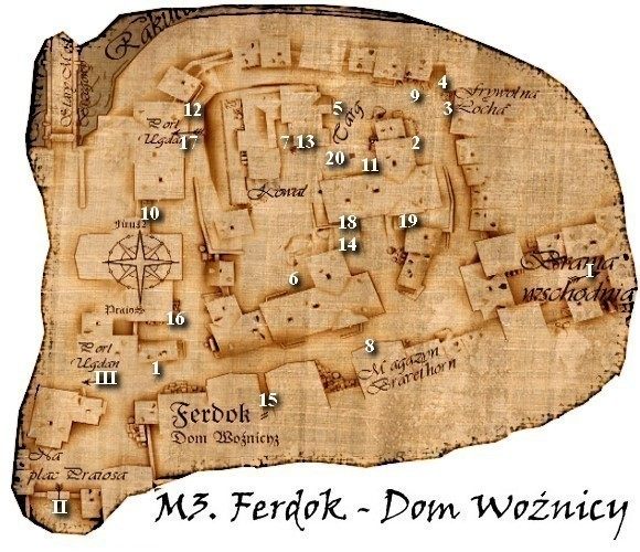 Przejścia - Mapy M3. Ferdok - Dom Woźnicy | Rozdział 2 | Drakensang The Dark Eye - Drakensang: The Dark Eye - poradnik do gry