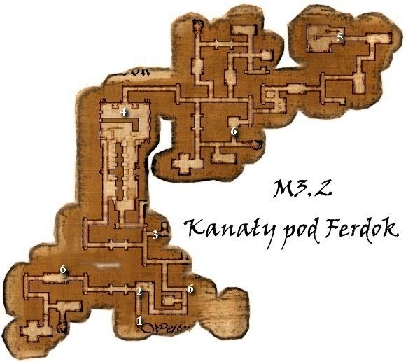 1 - Mapy M3.2 Kanały pod Ferdok | Rozdział 2 | Drakensang The Dark Eye - Drakensang: The Dark Eye - poradnik do gry