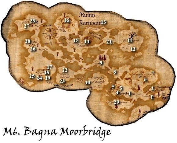 Przejścia - Mapy M6. Bagna Moorbridge | Rozdział 4 | Drakensang The Dark Eye - Drakensang: The Dark Eye - poradnik do gry