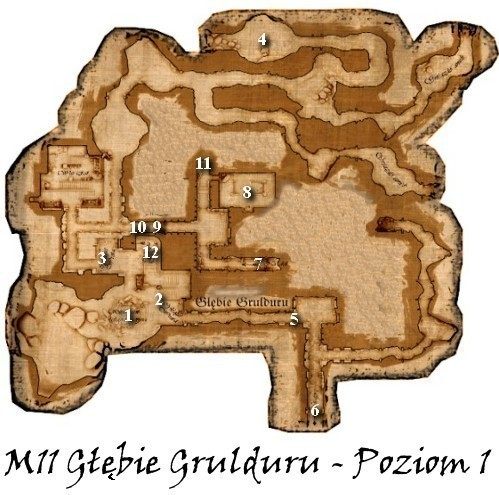 1 - Mapy M11 - Głębie Grulduru | Rozdział 9 | Drakensang The Dark Eye - Drakensang: The Dark Eye - poradnik do gry