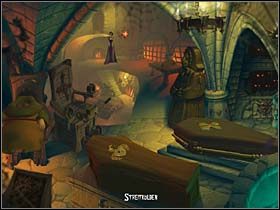 3 - Sala tortur, loch - Zamek Warg - A Vampyre Story - poradnik do gry