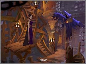 Oczywiście dziewczyna natychmiast używa go do otwarcia metalowych drzwi, jednak za nimi czeka ją przykra niespodzianka - Przystań, jadalnia, kuchnia, sala tortur - Zamek Warg - A Vampyre Story - poradnik do gry