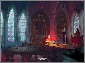 2 - Biblioteka - Zamek Warg - A Vampyre Story - poradnik do gry