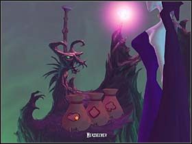 Idąc dalej w lewo, w demonicznym zlewie znajduje 3 puste puchary , oznaczone symbolami: serca , diamentu i trójlistnej koniczyny - Laboratorium - Zamek Warg - A Vampyre Story - poradnik do gry