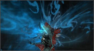 W przypadku gdy przeciwnik ściąga w swoim kierunku niebieskie obłoczki, oznacza to, że regeneracji ulega jego pasek zdrowia - Przeciwnicy i walka | Prolog Prince of Persia - Prince of Persia - poradnik do gry