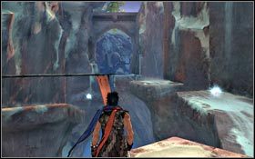 Odwróć się i teraz przeskakuj z powrotem, tyle tylko, że o jeden poziom wyżej - Brama Królewska - Ziarna Światła | Zrujnowana Cytadela Prince of Persia - Prince of Persia - poradnik do gry