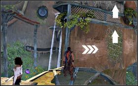 Zbierz numery 13-15 i odwróć się, po czym znowu wskocz na bluszcz, przy którym znajdował się numer 14 - Kościół - Ziarna Światła | Dolina Prince of Persia - Prince of Persia - poradnik do gry