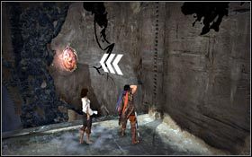 Teraz dla odmiany przesuwaj się w lewo, po czym wskocz na Płytę Mocy - Świątynia Słońca | Zrujnowana Cytadela | Prince of Persia - Prince of Persia - poradnik do gry