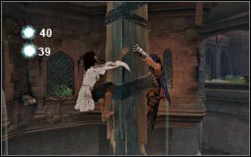 26 i następne lewitują dalej wzdłuż ściany do lokacji Świątynia Słońca - Pola Dowodzenia - Ziarna Światła | Zrujnowana Cytadela | Prince of Persia - Prince of Persia - poradnik do gry