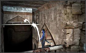 Przeskakując dalej, wkrótce powinieneś znaleźć się przy wyjściu z dziury - Wieża Męczenników | Zrujnowana Cytadela | Prince of Persia - Prince of Persia - poradnik do gry