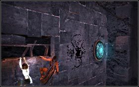 Z drewnianej platformy ponownie wskocz na niebieską Płytę Mocy - Miasto Światła | Prince of Persia - Prince of Persia - poradnik do gry