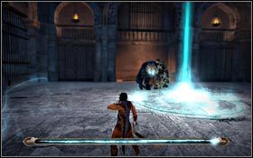 by ponownie zostać zmuszonym przebiec dość długi odcinek pomiędzy wąskimi ścianami - Miasto Światła | Prince of Persia - Prince of Persia - poradnik do gry