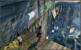 14 zabierzesz po wskoczeniu na zieloną Płytę Mocy znajdujący się przy korytarzu prowadzącym do Kościóła - Place Budowy - Ziarna Światła | Dolina | Prince of Persia - Prince of Persia - poradnik do gry