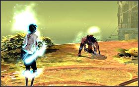 Znajdziesz się w miejscu, w którym Elika będzie mogła użyć swojej mocy, aby uleczyć lokację i głównego bohatera - Maszyny | Dolina | Prince of Persia - Prince of Persia - poradnik do gry