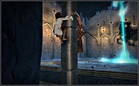 Po chwili powinieneś dotrzeć do grubszej kolumny, z której przeskoczysz do miejsca walki z Konkubiną - Sala Koronacyjna | Pałac Królewski | Prince of Persia - Prince of Persia - poradnik do gry