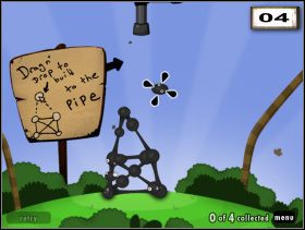 Łączenia kulek powinny być jak najdłuższe, mniej więcej według przedstawionych obrazków (3 , 4 , 5 ) - Going Up | Rozdział 1 | World of Goo - World of Goo - poradnik do gry