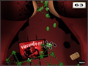 Opcjonalnie przy przeciskaniu się przez przełyk, spróbuj zaoszczędzić ruchy, odłączając w pewnym momencie dolną część konstrukcji (63 ) - Regurgitation Pumping Station | Rozdział 1 | World of Goo - World of Goo - poradnik do gry