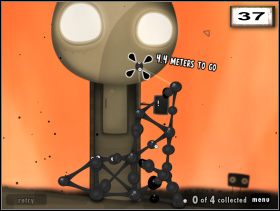 Podlep gluta we wskazanym miejscu (36 ) i odczekaj chwilę, aż cała konstrukcja wyprostuje się po ingerencji - The Server Farm | Rozdział 4 | World of Goo - World of Goo - poradnik do gry