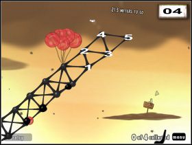 Pięcioma balonami podnieś lewy koniec struktury (3 ) - Infesty the Worm | Epilog | World of Goo - World of Goo - poradnik do gry