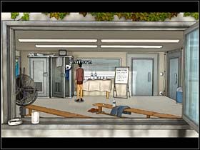 Towarzystwo przechodzi w lewo i amerykańska para molestuje policjanta o zgodę na zrobienie sobie z nim zdjęcia - Lotnisko | York | Broken Sword 2,5 The Return of the Templars - Broken Sword 2,5: The Return of the Templars - poradnik do gry