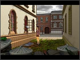 Przed wejściem do muzeum zastaje jakieś zbiegowisko i zaczepiwszy jednego z przechodniów, dowiaduje się, że nie dostanie się do budynku głównym wejściem z powodu oczekiwania na przybycie jakiegoś ważnego gościa - Muzeum Historii; 3435 Rangersfield | York - Broken Sword 2,5: The Return of the Templars - poradnik do gry