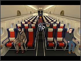 Podczas lotu do Pekinu George postanawia nieco rozprostować kości - Samolot | Chiny | Broken Sword 2,5 The Return of the Templars - Broken Sword 2,5: The Return of the Templars - poradnik do gry