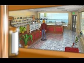 Na początek podchodzi do baru i ze stojącej na blacie szklanki zabiera igłę , przywłaszcza sobie także mydło leżące po lewej (można je także zdobyć wcześniej, kiedy jeszcze barman stacjonuje przy barze, trzeba tylko wymienić je na czerwoną koszulkę trykotową piłkarskiej drużyny York, rzuciwszy wcze - Pub; Apteka | York | Broken Sword 2,5 The Return of the Templars - Broken Sword 2,5: The Return of the Templars - poradnik do gry