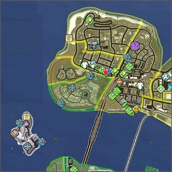 1 - Mapy - Widoki szczegółowe (1) | Podstawy Saints Row 2 - Saints Row 2 - poradnik do gry