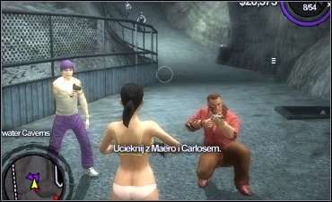 AKTUALNY CEL: Wejdź po schodach do wyjścia na poziomie ulicy lub zejdź do wyjścia drogą wodną - BRACTWO - Pierwsze wrażenia | Opis przejścia Saints Row 2 - Saints Row 2 - poradnik do gry