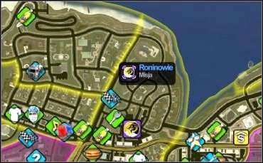 AKTUALNY CEL: Zatrzymaj Roninów, zanim dotrą do kryjówki Świętych - RONINOWIE - Wściekłość za kółkiem | Opis przejścia Saints Row 2 - Saints Row 2 - poradnik do gry