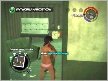 AKTUALNY CEL: Idź do wyjścia pożarowego - SYNOWIE SAMEDI - Wytwórnia narkotyków | Opis przejścia Saints Row 2 - Saints Row 2 - poradnik do gry