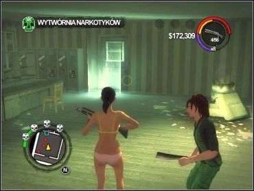 AKTUALNY CEL: Idź na dach i zabij Samedi - SYNOWIE SAMEDI - Wytwórnia narkotyków | Opis przejścia Saints Row 2 - Saints Row 2 - poradnik do gry