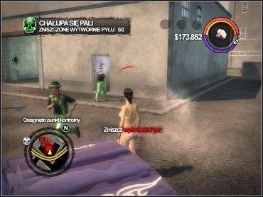 AKTUALNY CEL: Zniszcz wytwórnię Pyłu - SYNOWIE SAMEDI - Chałupa się pali | Opis przejścia Saints Row 2 - Saints Row 2 - poradnik do gry