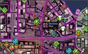 AKTUALNY CEL: Spotkaj się ze Świętymi w pobliżu kryjówki Bractwa - BRACTWO - Oblężenie | Opis przejścia Saints Row 2 - Saints Row 2 - poradnik do gry