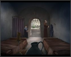 Idź teraz do kuchni i porozmawiaj z Martinem - [Pars I] Scriptorium Deliberationis cz.2 | The Abbey - The Abbey - poradnik do gry