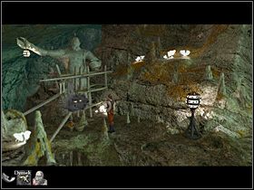 Ponieważ w trakcie odsuwania głazu do jaskini wleciała jakaś tajemnicza czarna chmura, Olaf maszeruje za nią do drugiej groty - Zastawić pułapkę na potwora | Jaskinia | Zaginiona historia Tale of Hero - Zaginiona historia: Tale of Hero - poradnik do gry