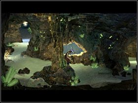 Bogatszy o te wszystkie informacje, Olaf kieruje się na wschód (w prawo) i powróciwszy w okolice rowu, odważa zanurzyć się w jego otchłań - Pozbyć się duchów; Dotrzeć do wraku | Głębiny oceanu - Zaginiona historia: Tale of Hero - poradnik do gry