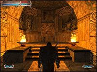 Będziesz miał teraz dwie możliwości wyboru drogi, od których zależy dalsza wędrówka (każda z nich pozwala później wybrać kolejne dwie, ale po zakończeniu całego cyklu będziesz jednak jeszcze musiał wrócić do tej, której nie wybrałeś) - Island of Karum | Severance Blade of Darkness - Severance: Blade of Darkness - poradnik do gry