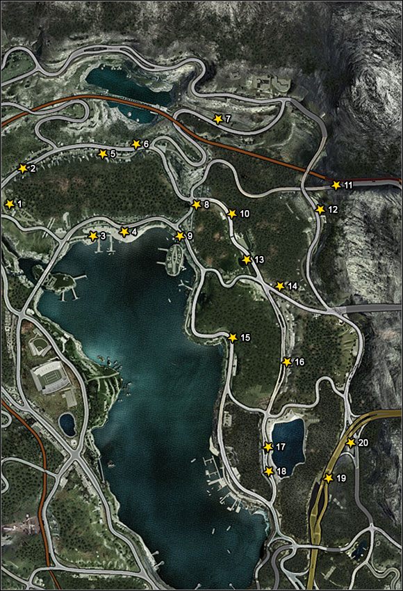 1 - Silver Lake | Billboardy w Burnout Paradise - Burnout Paradise: The Ultimate Box - poradnik do gry