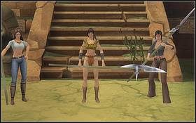 Gdy tylko dotrzesz do świątyni, zauważysz komitet powitalny złożony z pięknych i zabójczych Indianek - Nowy Orlean - Generał Hawkins | Solucja Swashbucklers Stal kontra proch - Swashbucklers: Stal kontra proch - poradnik do gry