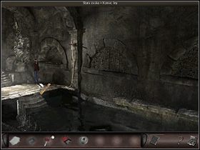 W dalszej części podziemi na przeszkodzie w przemieszczaniu się staje woda - Cmentarz Montmartre (3) | Francja, Paryż | Art of Murder Klątwa Lalkarza - Art of Murder: Klątwa Lalkarza - poradnik do gry