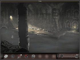 Przeszedłszy newralgiczny fragment, wędruje dalej i dalej (w prawo), aż wreszcie dociera do Louisa i Jacka, i do rozwiązania kolejnej zagadki - Cmentarz Montmartre (3) | Francja, Paryż | Art of Murder Klątwa Lalkarza - Art of Murder: Klątwa Lalkarza - poradnik do gry