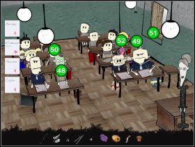 Cyrkiel przymocuj Czesiowi do twarzy (48 ), co skończy się wizytą u higienistki i chwilowej możliwości skorzystania z przygotowanych ściąg - Część 7 | Opis przejścia Włatcy Móch Wrzód na dópie - Włatcy Móch: Wrzód na dópie - poradnik do gry